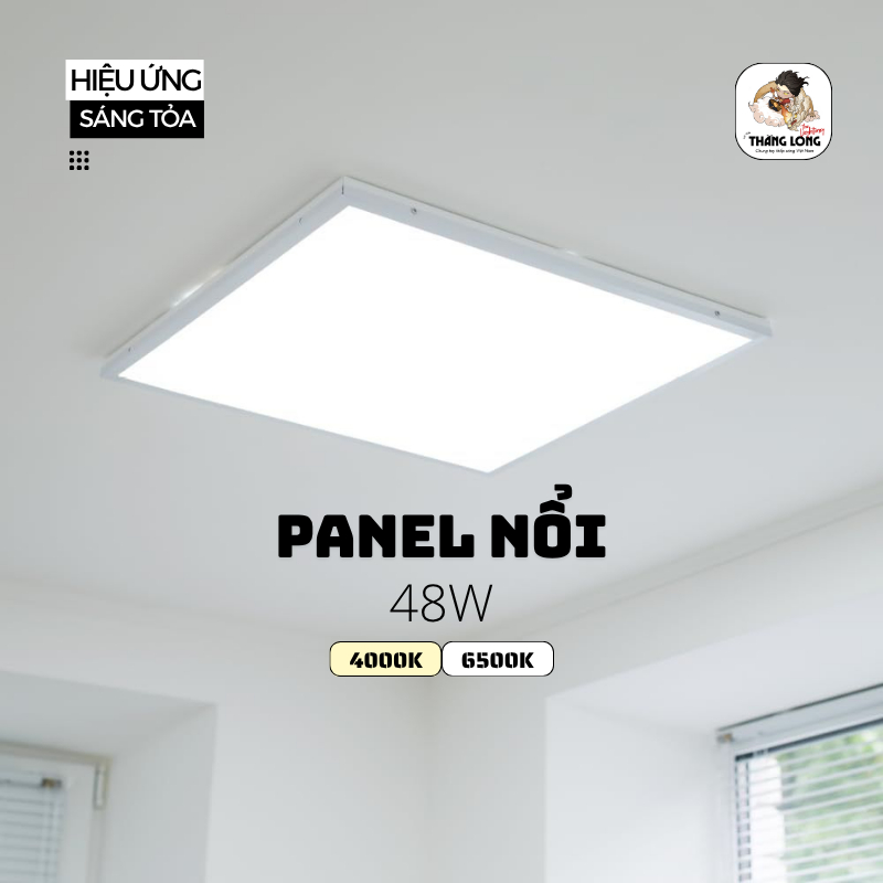 Bộ đèn Panel Ốp Nổi 600x600 (by MD Led Lighting), (công suất: 48W)