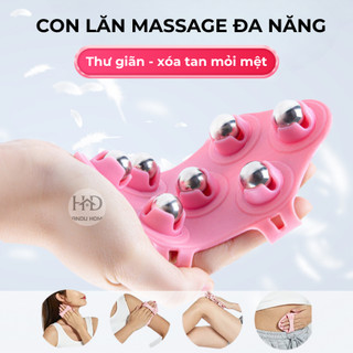 Dụng Cụ Massage Lăn Bi Toàn Thân, Gang Tay Mát Xa Lưng, Vai Gáy - Giảm Mỡ, Săn Cơ, Giảm Nhức Mỏi, Thư Giãn Tại Nhà