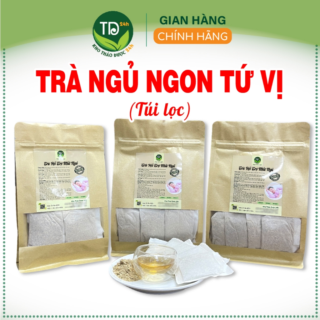 Trà mất ngủ, giành cho người mất ngủ kinh niên, ngủ không sâu giấc, hỗ trợ an thần, điều hòa khí huyết, lưu thông máu