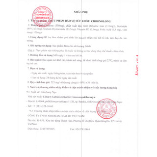 [ Chronolong - Siberian ] Thực phẩm bảo vệ sức khỏe Chronolong