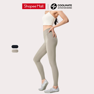 Quần Legging nữ cạp cao thể thao Ribbed Yoga Mềm Mịn, Co Giãn 4 Chiều, Tôn Dáng - Coolmate Active For Women