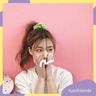 Scrunchies thun cột tóc vải nhiều mẫu