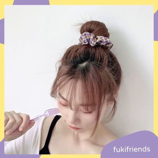 Scrunchies thun cột tóc vải nhiều mẫu