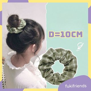 Scrunchies thun cột tóc vải nhiều mẫu