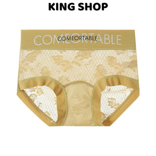  Quần Lót Nữ Ren Lưới Hoa Cạp Lưng Cao Tôn Dáng Quần Chip Mềm Thoáng Mát Chống Hằn King Shop L-1268 