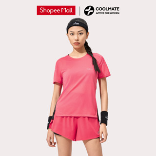Set đồ thể thao nữ chạy bộ Race Tee và quần Race Shorts 2 lớp thoáng mát - Coolmate Active For Women