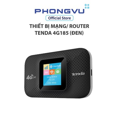 Thiết bị mạng/ Router Tenda 4G185 (Đen) - Bảo hành 36 tháng