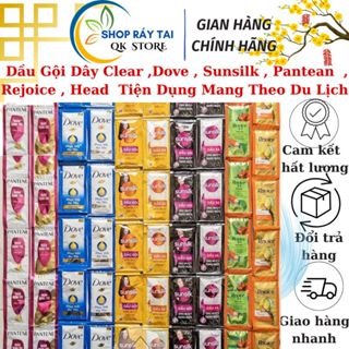  Dầu Gội Dây Clear ,Dove  Sunsilk  Pantean   Rejoice  Head  Tiện Dụng Mang Theo Du Lịch Giá Rẻ Và Tiết Kiệm 