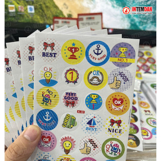 A-22 - Túi Sticker 240 Tem Khen Thưởng Cho Bé VINH LIEN D=2cm Ngộ Nghĩnh, Đáng Yêu, Cute