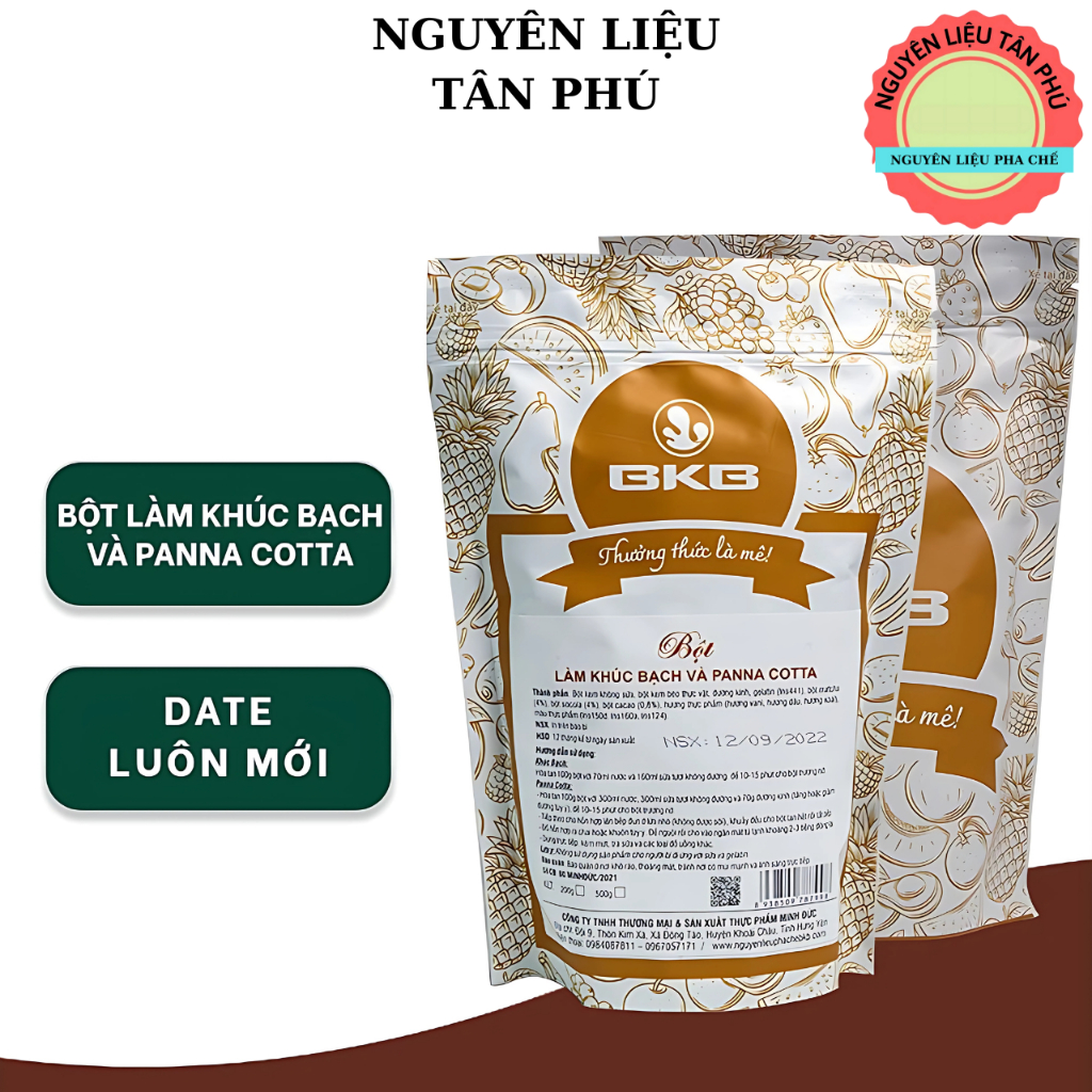 Bột làm Khúc Bạch và Panna Cotta BKB -