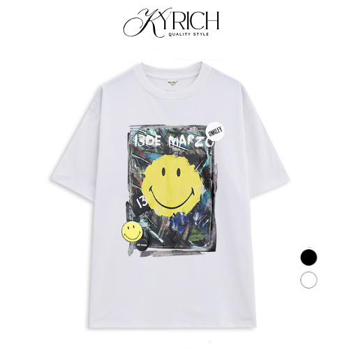 Áo Thun Kyrich Premium Tee 13de Marzo x Smiley Broken Pin Graffiti