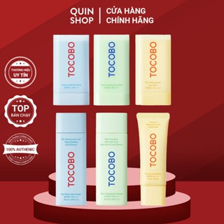 Kem Và Thanh Lăn Chống Nắng Tocobo Vita Airy, Waterproof, Bio Watery, Cotton Soft, Cica Calming, Cooling Sun Stick