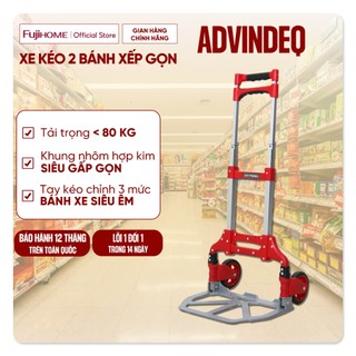  Xe kéo hàng 2 bánh gấp gọn chở 85kg Advindeq nhập khẩu xe kéo hàng mini xếp gọn đa năng bảo hành 1 năm 