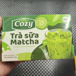  TRÀ SỮA MATCHA COZY HOÀ TAN - COMBO 3 HỘP 10 TÚI 17G 