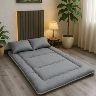 Nệm xuất Nhật TAKARA mẫu mới dày 8cm êm ái chuyên trải sàn, gòn nguyên sinh 100% sạch, topper văn phòng dễ gấp gọn