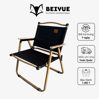 Ghế Gấp Gọn BEIYUE Vải Đen – Nhập Khẩu Chính Hãng – Ghế Cafe, Dã Ngoại, Du Lịch – Bảo Hành 60 Ngày