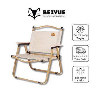  Ghế Gấp Gọn BEIYUE Vải Be – Nhập Khẩu Chính Hãng – Ghế Cafe Dã Ngoại Du Lịch – Bảo Hành 60 Ngày 
