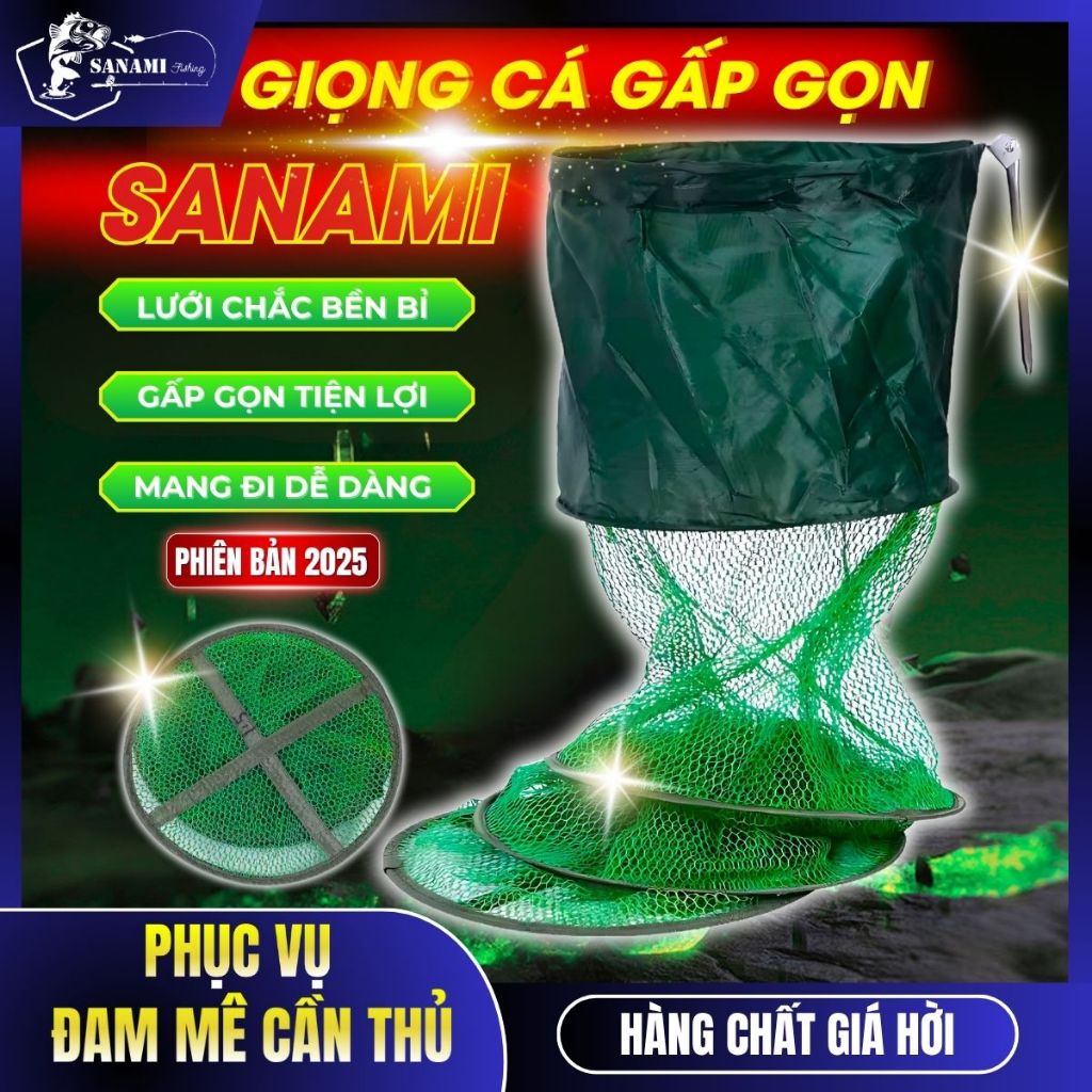 Túi Lưới Đựng Cá,Giỏ Đựng Cá Mắt Lưới Nhỏ Giá Rẻ LU13 -SANAMI FISHING STORE