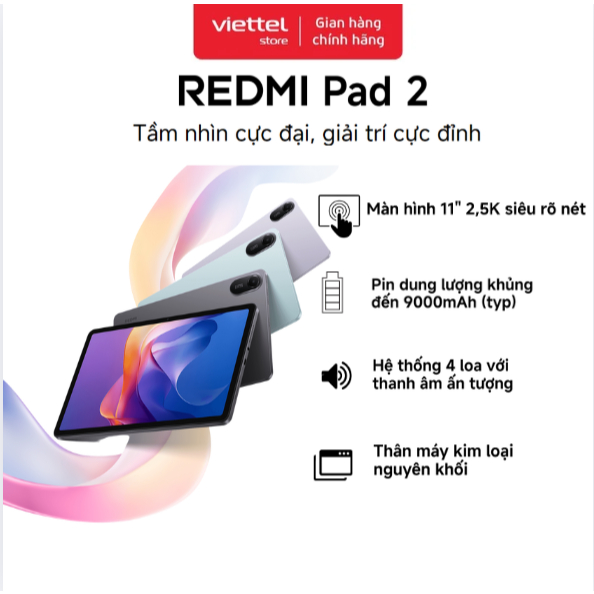 Máy Tính Bảng Xiaomi Redmi Pad 2 6GB 128GB Chính hãng