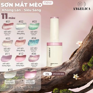 Sơn Gel Cao Cấp Mắt Mèo , Thạch 20Ml ANGELICA Chính Hãng - Sơn Móng Tay Lên Màu Siêu Đẹp