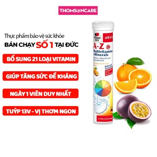  Viên sủi tổng hợp bổ sung 21 Vitamin và khoáng chất A-Z Fizz Doppelherz Aktiv - Tuýp 13 viên 