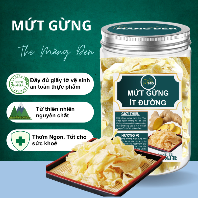 Mứt Gừng Lát Nguyên Vị Cay Thơm Từ Gừng Già The Măng Đen Đặc Sản Mứt Việt Ăn Vặt Tốt Cho Sức Khoẻ