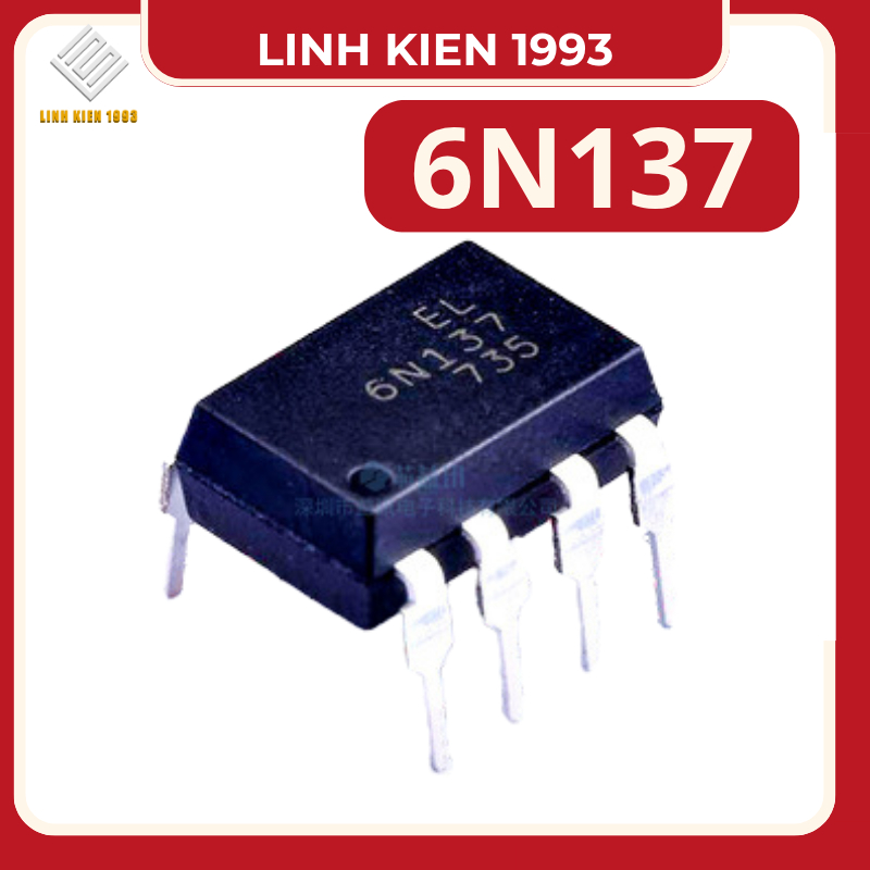 [ Combo 2 Con ] IC 6N137 Opto Cách Ly Tốc Độ Cao 6 Chân DIP bảo vệ vi điều khiển