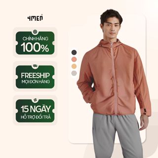 Áo Khoác Dù Chống Nắng Nam Có Mũ UV-ProX 1 Lớp Trơn Form Regular AK072 nhẹ, bền, chống thấm có thể gấp gọn