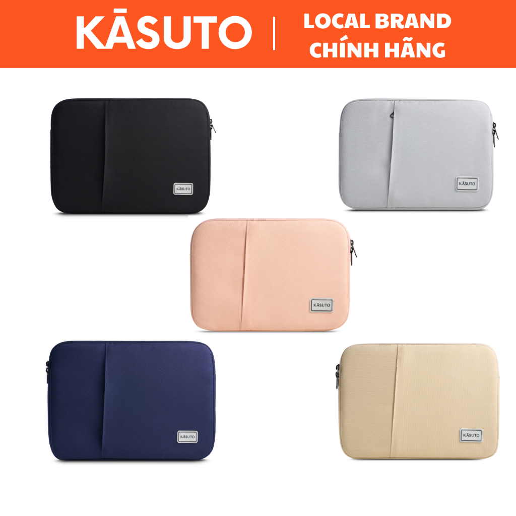 Túi Chống Sốc Laptop KASUTO BRAND MODERN Vải Canvas Chống Thấm Nước Có 2 Ngăn Size 13inch tới 17inch