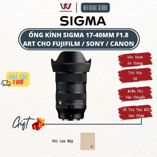 Ống kính Sigma 17-40mm F1.8 l 1740mm F1.8 l 1740 F1.8 cho Fujifilm / Sony / Canon RF - Hàng Chính Hãng