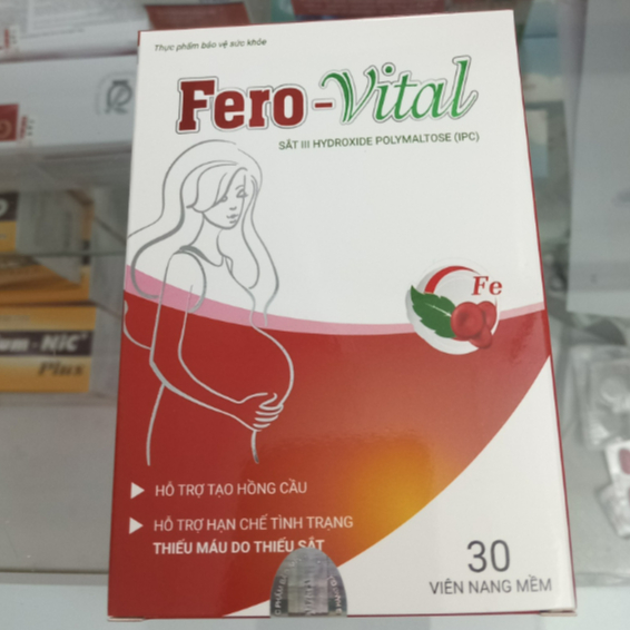 FERO - VITAL giúp bổ sung sắt cho người thiếu máu, phụ nữ mang thai.