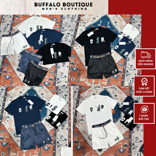 Bộ Quần Áo Nam Đỳyyy Ô Thêu Hình Khủng Long Siêu Chất - Bộ Cộc Hè Nam Nữ Đỳyy Ô Thêu Mình Monster Siêu Đẹp