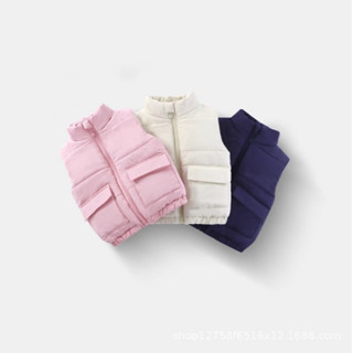 Áo ghi lê phao trẻ em, Áo ghi lê phao lót nỉ bông cho bé trai và bé gái 10-25kg