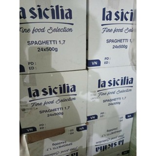 (giá sỉ) thùng 24 gói nửa thùng 12 gói 6 gói 500g mì ý Spaghetti Lascilia số 5 (HSD 2027)