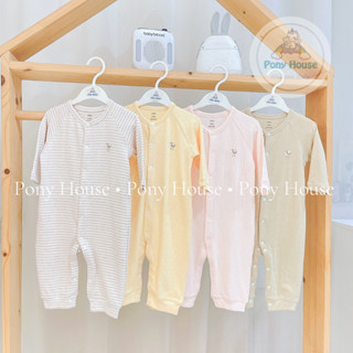 Body Nous Dài Nỉ Dày Không Tất - Nu Velours Thu Đông Cho Bé Trai Bé Gái sz từ 0-3M đến 9-12M