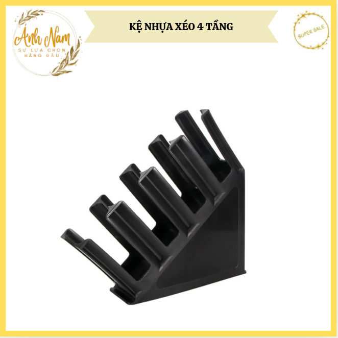 Giá Để Ly, Kệ Nhựa Úp Ly, Đựng Ly, Nắp Nghiêng 4 Ngăn