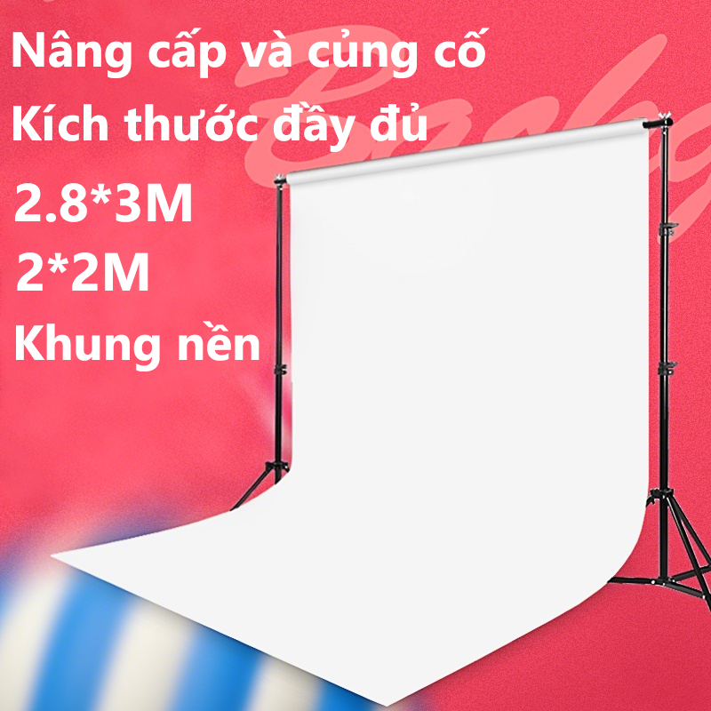 Khung treo phông nền chụp ảnh chữ U 2m x 2m, chống nhăn và bụi, chụp cảnh màu rắn