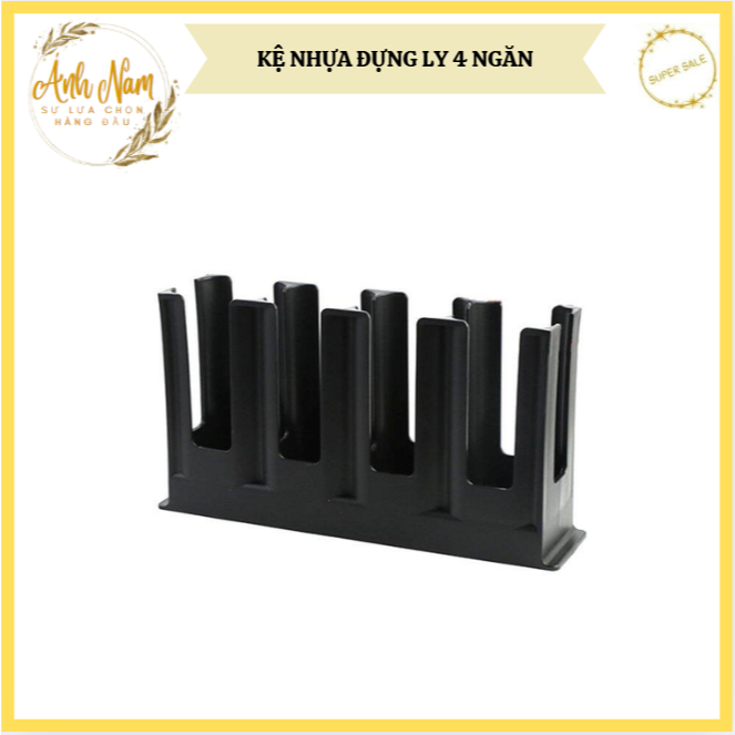 Khay/ Kệ Đựng Ly, Nắp, Úp Ly Nhựa 2, 4 Ngăn