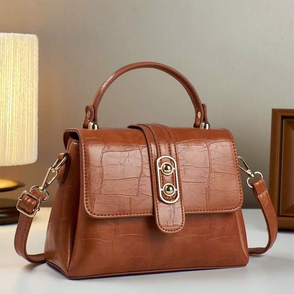 Túi xách da cho dân công sở hãng Bainidaishu cao cấp, túi xách tặng cô giáo, túi tặng mẹ, túi trung 