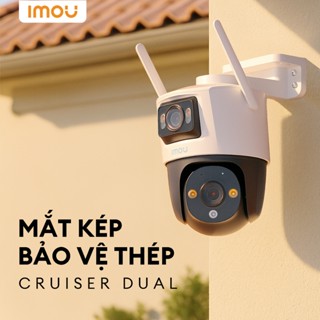 Camera Imou  Wifi ngoài trời 2 mắt Cruiser Dual 6MP I IPC-S7XP-6M0WED I Xoay 360° | MẮT KÉP BẢO VỆ THÉP | Còi hú