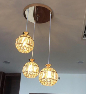 Đèn Thả Bàn Ăn 3 Đèn Trang Trí Pha Lê Hiện Đại TH151