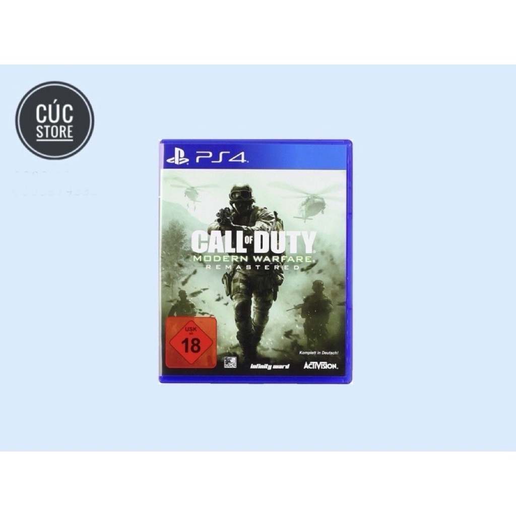 Đĩa chơi game PS4: Call of Duty Modern Warfare Remastered