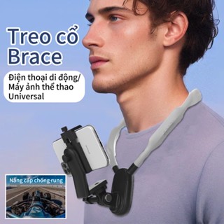 Vòng Đeo Cổ Rảnh Tay Xoay 360° Giá Đỡ Điện Thoại Ngực Đeo phim Hợp Mọi Dòng Máy silicon chất liệu mềm mại