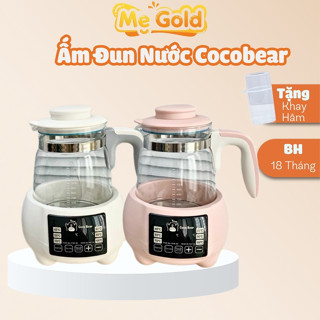 ( Tặng Khay Hâm)  Ấm đun nước pha sữa Cocobear có điều chỉnh và giữ nhiệt độ liên tục, Máy nước hâm sữa Cocobear 1300ml