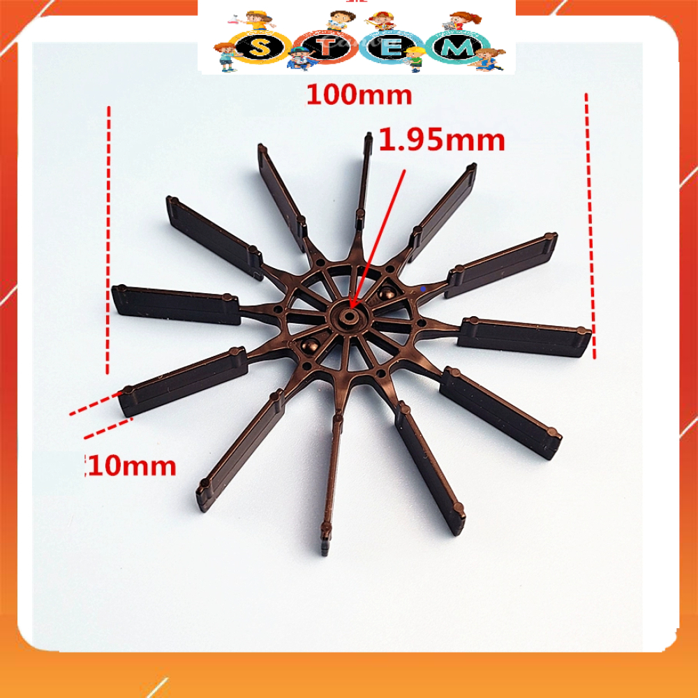 [Stem A-Z][G79] Bánh Xe Nước Đường Kính 100mm Cho Trục 2mm