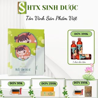 Hộp 30 Gói Muối Tắm Bé Eco , Muối Tắm Bé Eco Gold 10g , Muối Tăm Bé Sinh Dược,  HTX Sinh Dược -SD46
