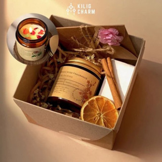 Set quà tặng nến thơm 5 mùi hương thư giãn, decor tinh tế an toàn cho sức khỏe KS02 - KILIG CHARM