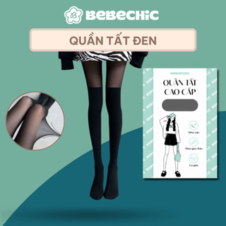  Quần Tất Golf BT08 BEBECHIC Giả Bốt Màu Đen Tôn Dáng Thời Trang Co Giãn Mềm Mại Che Khuyết Điểm 