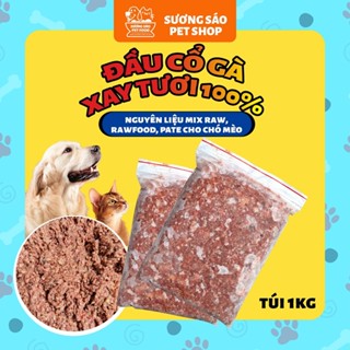1kg Đầu Cổ Gà Xay dinh dưỡng mix raw, làm raw food, pate cho chó mèo - Sương Sáo Shop