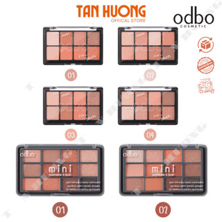 Bảng phấn mắt kèm má hồng Odbo ODS01 mẫu mới 20g và OD1045 24g chính hãng thái lan